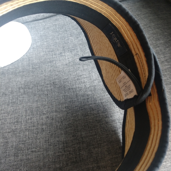 J. Crew Visor Packable Tan Black Wrap Around Adjustable One Size - Picture 5 of 12